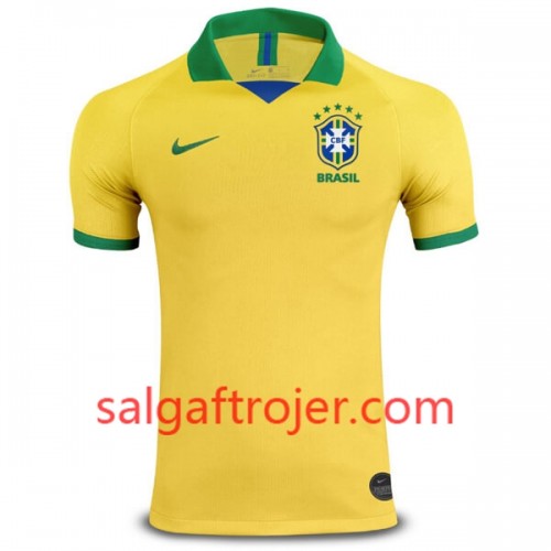 Brasilien Fodboldtrøjer Hjemmebanesæt Copa América 2019 Kort ærmer Brasilien Fodboldtrøjer Hjemmebanesæt Copa América 2019 Kort ærmer